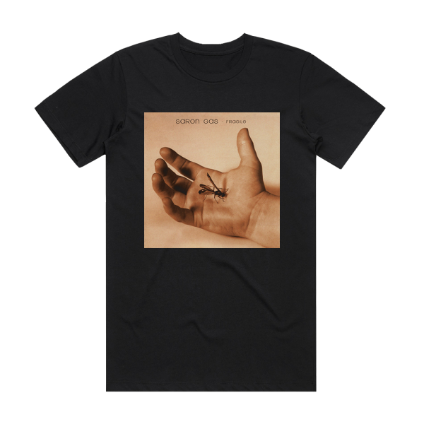 Saron Gas Fragile Album Cover T-Shirt Black