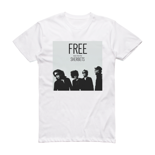 SHERBETS Free Album Cover T-Shirt White