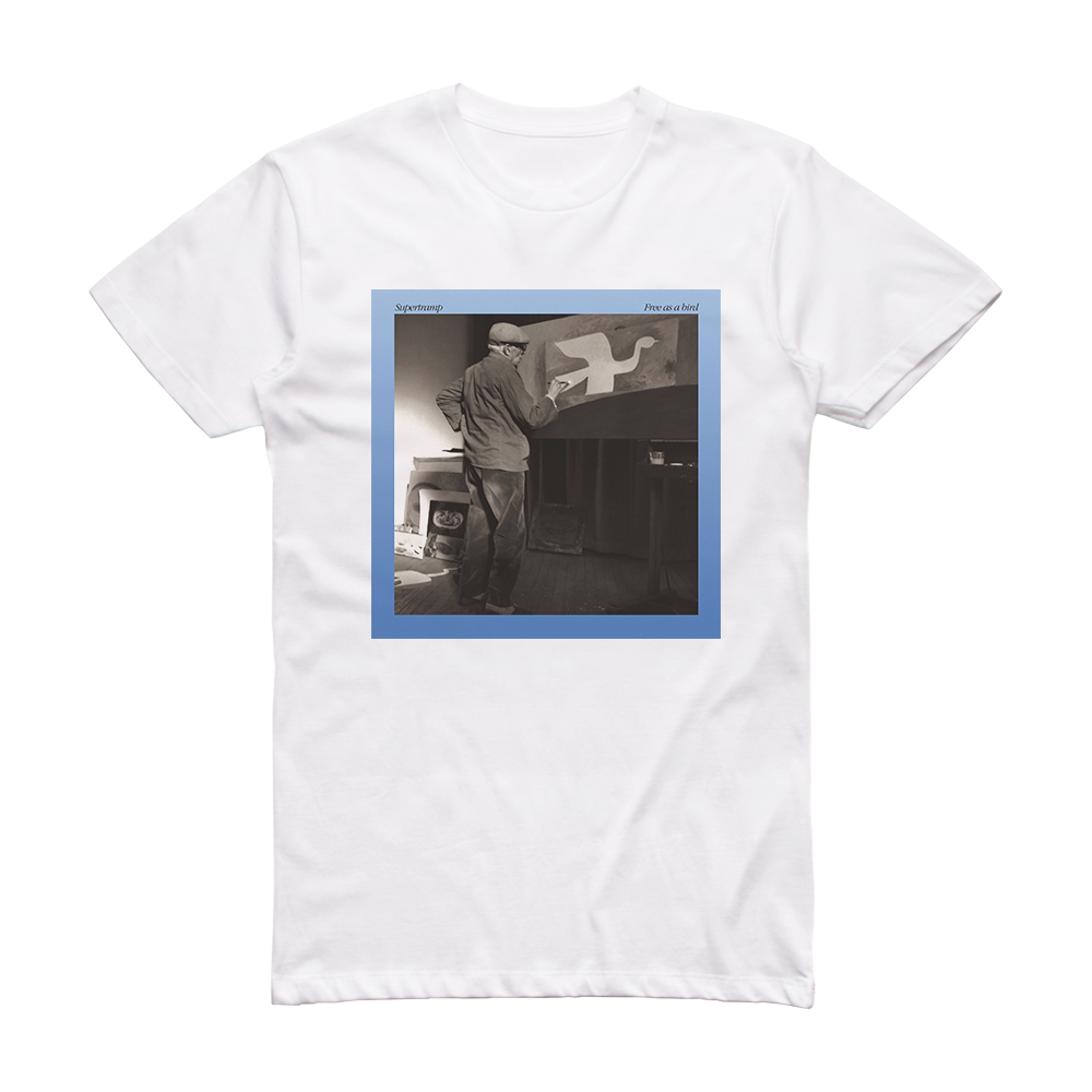 Supertramp Free As A Bird Album Cover T-Shirt White – ALBUM COVER T-SHIRTS