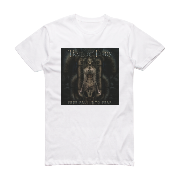 Trail of Tears Free Fall Into Fear Album Cover T-Shirt White