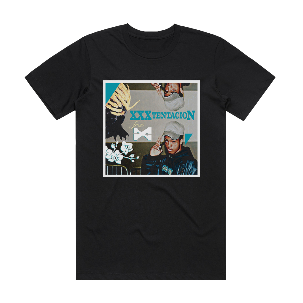 XXXTENTACION Free X Album Cover T-Shirt Black – ALBUM COVER T-SHIRTS