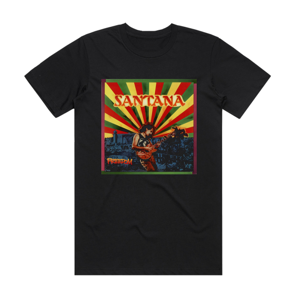 Santana Freedom Album Cover T-Shirt Black