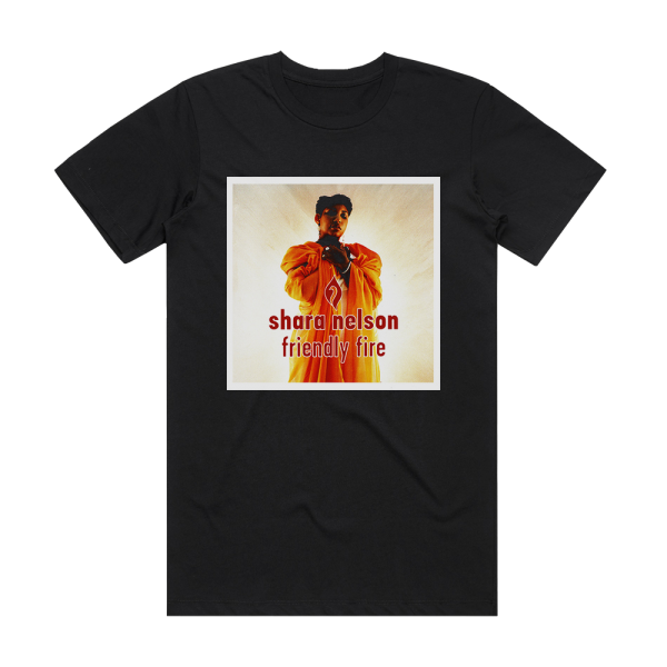 Shara Nelson Friendly Fire Album Cover T-Shirt Black