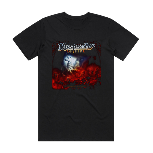 Rhapsody of Fire From Chaos To Eternity Album Cover T-Shirt Black