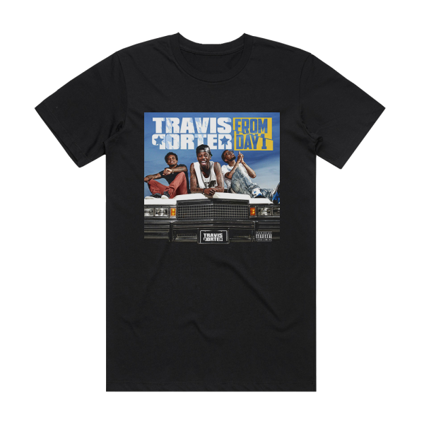 Travis Porter From Day 1 Album Cover T-Shirt Black