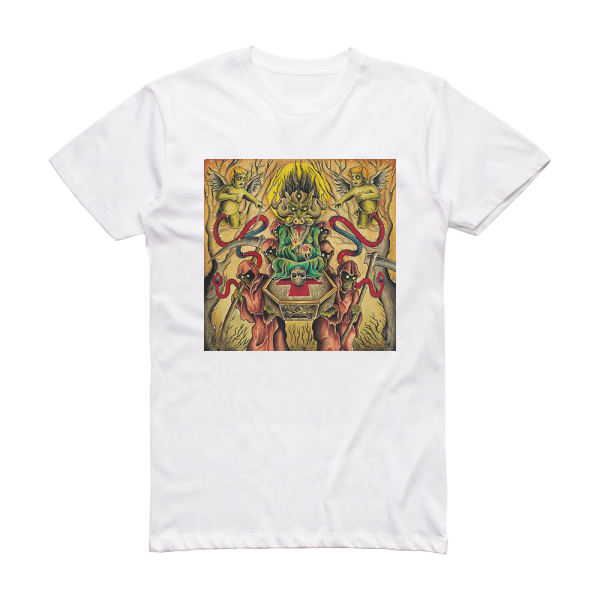 Pulling Teeth Funerary Album Cover T-Shirt White