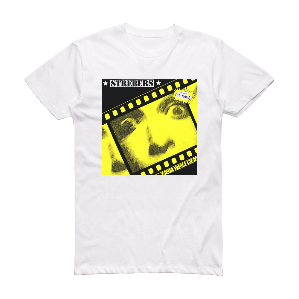 Strebers Ga Fr Ga Album Cover T-Shirt White