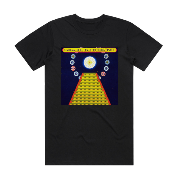 The Cosmic Jokers Galactic Supermarket Album Cover T-Shirt Black