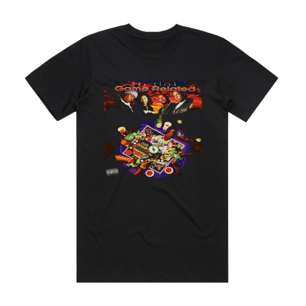 The Click Game Related Album Cover T-Shirt Black