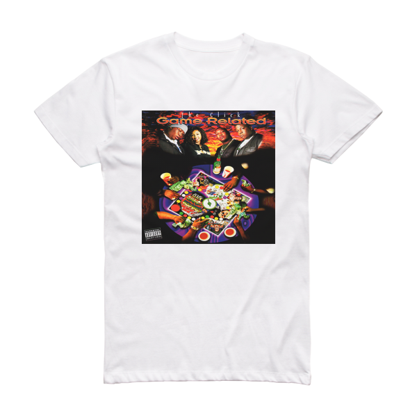 The Click Game Related Album Cover T-Shirt White