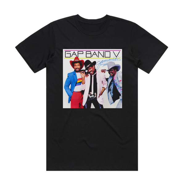 The Gap Band Gap Band V Jammin Album Cover T-Shirt Black