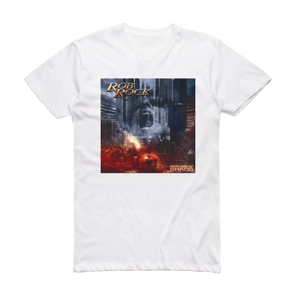 Rob Rock Garden Of Chaos Album Cover T-Shirt White