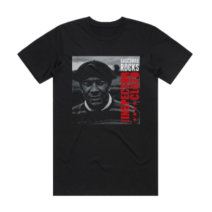 The Inspector Cluzo Gasconha Rocks Album Cover T-Shirt Black