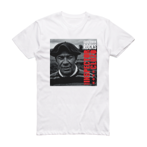 The Inspector Cluzo Gasconha Rocks Album Cover T-Shirt White