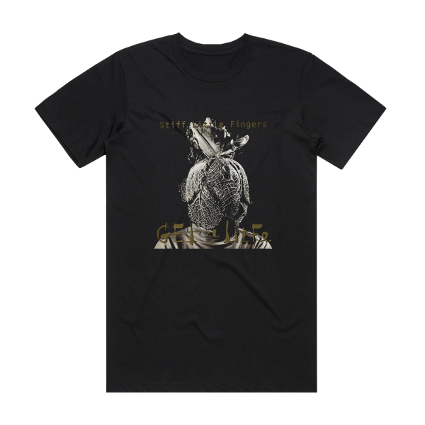 Stiff Little Fingers Get A Life Album Cover T-Shirt Black