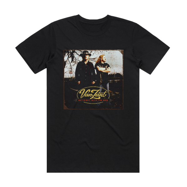 Van Zant Get Right With The Man Album Cover T-Shirt Black