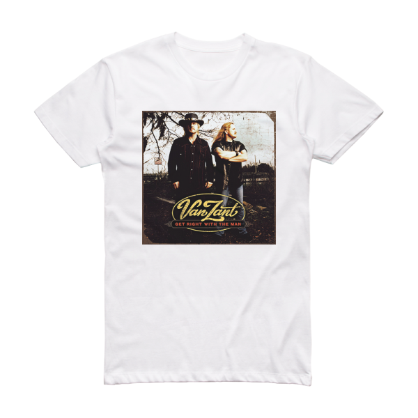 Van Zant Get Right With The Man Album Cover T-Shirt White