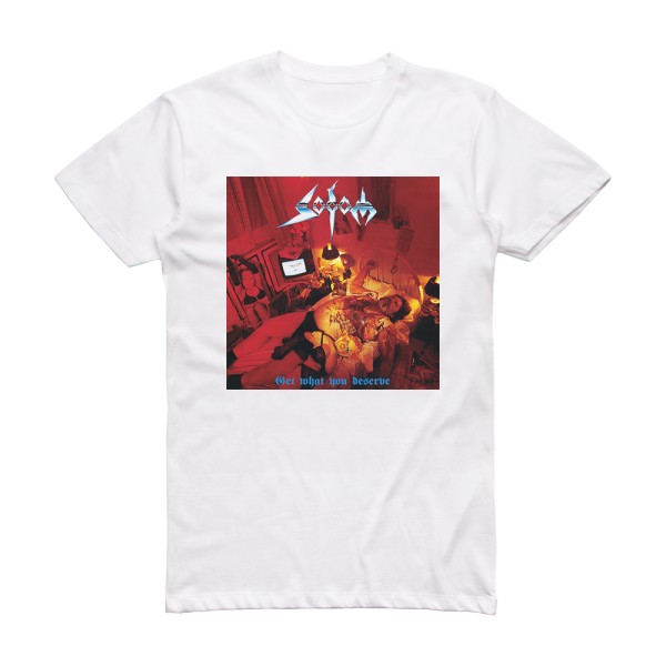 Sodom Get What You Deserve Album Cover T-Shirt White