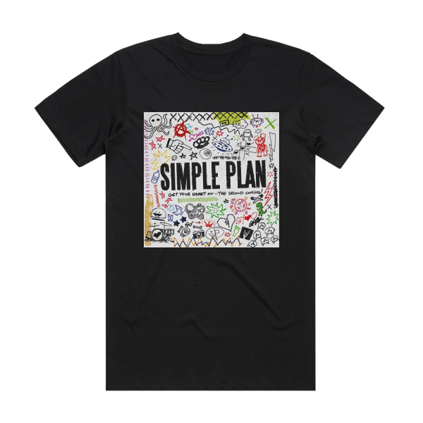 Simple Plan Get Your Heart On  The Second Coming Album Cover T-Shirt Black