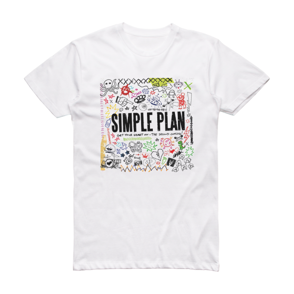 Simple Plan Get Your Heart On  The Second Coming Album Cover T-Shirt White