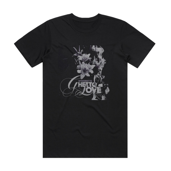 Spinnerette Ghetto Love Album Cover T-Shirt Black