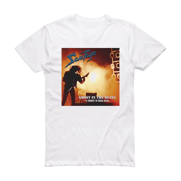 Savatage Ghost In The Ruins A Tribute To Criss Oliva Album Cover T-Shirt White