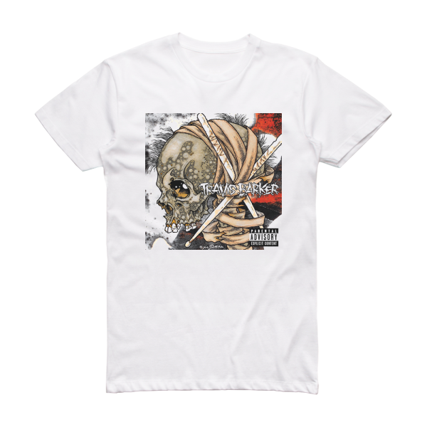 Travis Barker Give The Drummer Some Album Cover T-Shirt White