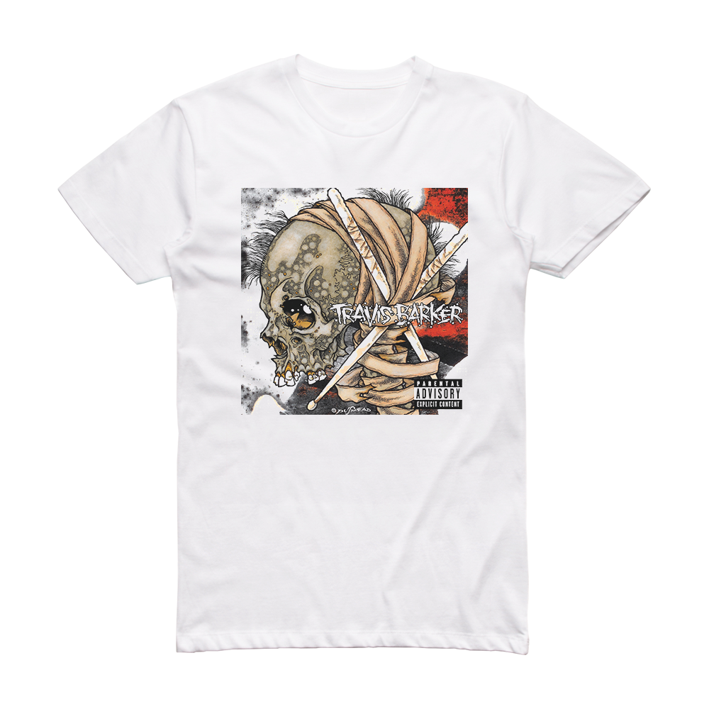 Travis Barker Give The Drummer Some Album Cover T Shirt White