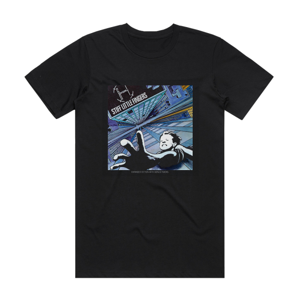 Stiff Little Fingers Go For It 2 Album Cover T-Shirt Black
