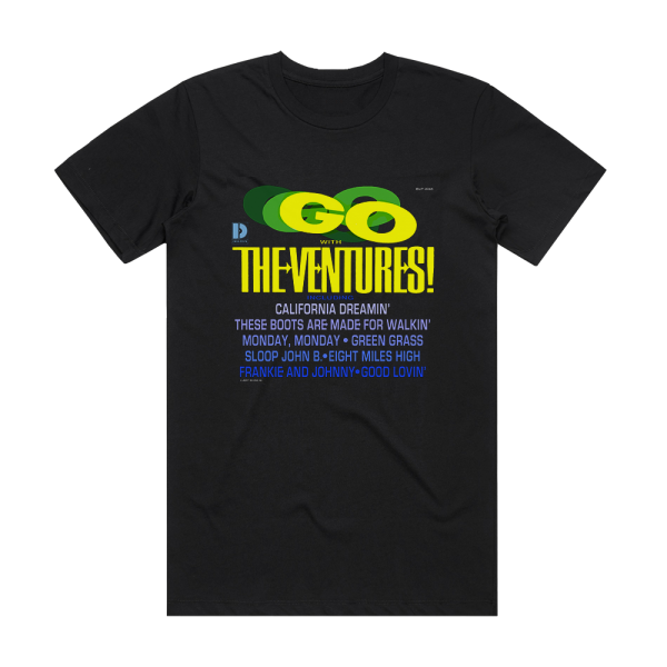 The Ventures Go With The Ventures Album Cover T-Shirt Black