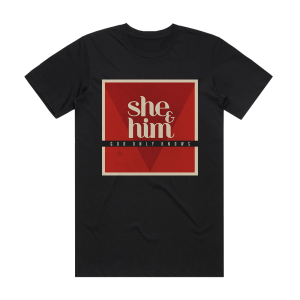 She and Him God Only Knows Album Cover T-Shirt Black