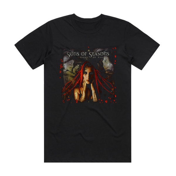 Sons of Seasons Gods Of Vermin Album Cover T-Shirt Black