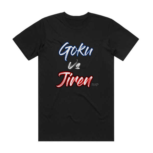 Porta Goku Vs Jiren Rap Album Cover T-Shirt Black