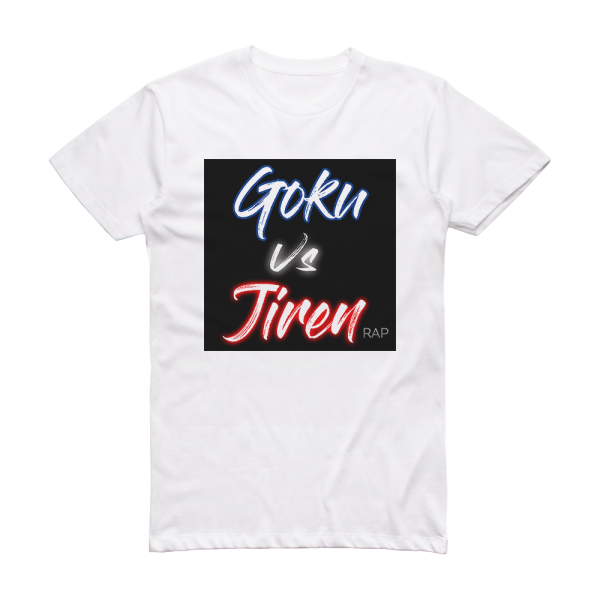 Porta Goku Vs Jiren Rap Album Cover T-Shirt White