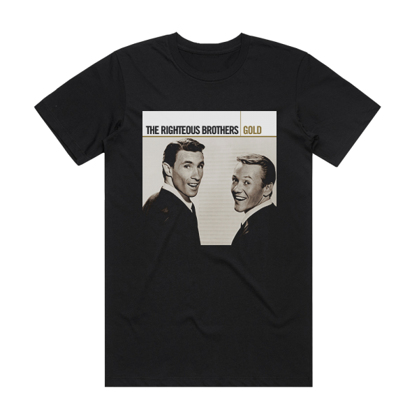 The Righteous Brothers Gold Album Cover T-Shirt Black