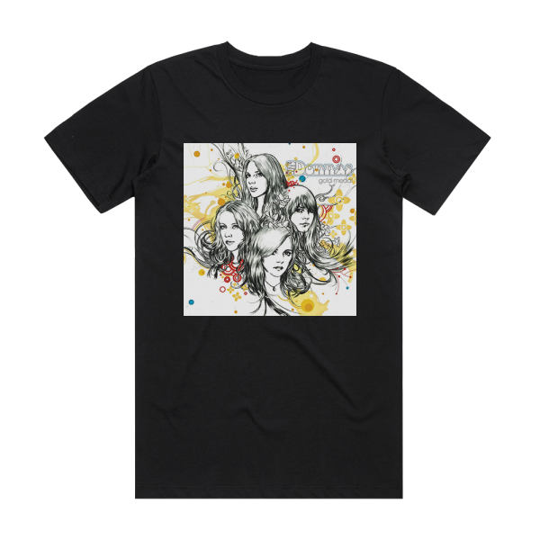 The Donnas Gold Medal Album Cover T-Shirt Black