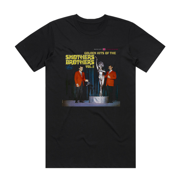 The Smothers Brothers Golden Hits Of The Smothers Brothers Vol 2 2 Album Cover T-Shirt Black