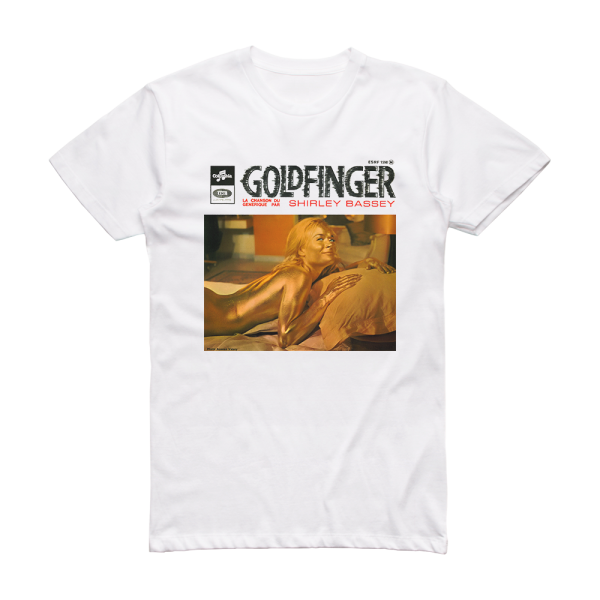 Shirley Bassey Goldfinger 1 Album Cover T-Shirt White