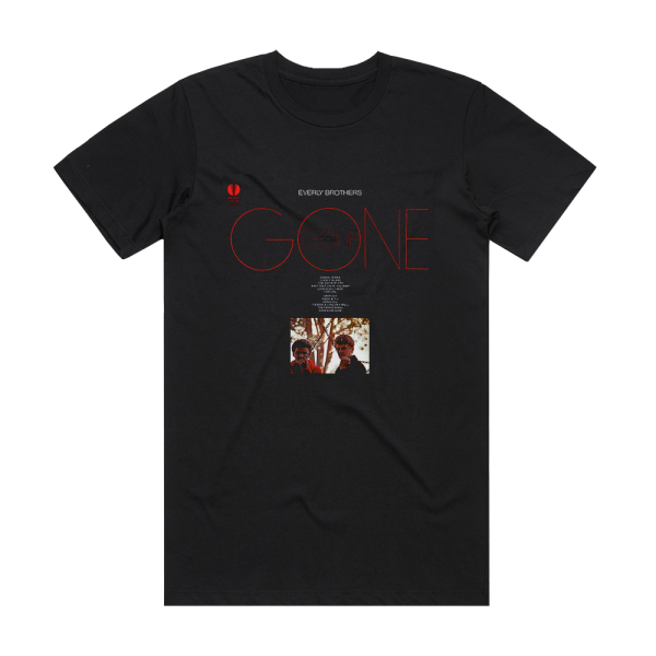 The Everly Brothers Gone Gone Gone 2 Album Cover T-Shirt Black