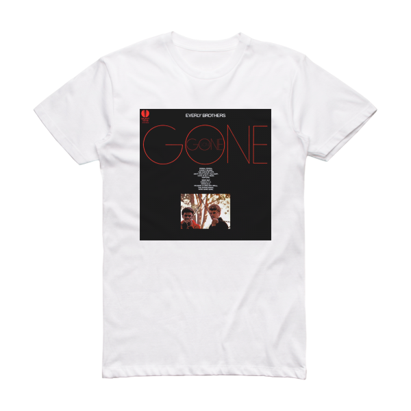 The Everly Brothers Gone Gone Gone 2 Album Cover T-Shirt White