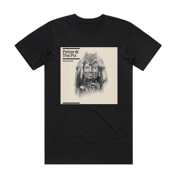 Petter and the Pix Good As Gold Album Cover T-Shirt Black