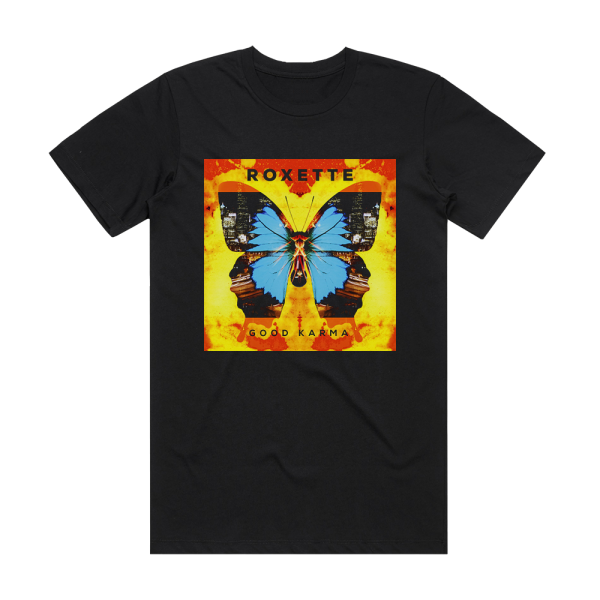 Roxette Good Karma Album Cover T-Shirt Black