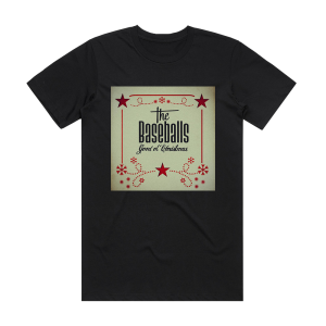The Baseballs Good Ol Christmas Album Cover T-Shirt Black