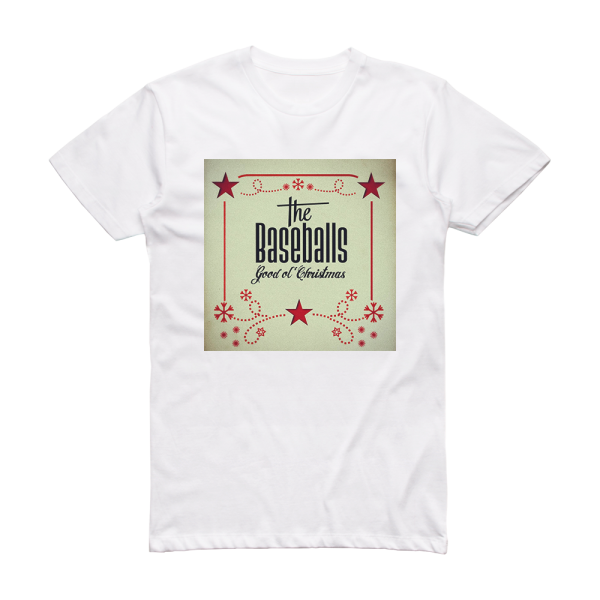 The Baseballs Good Ol Christmas Album Cover T-Shirt White