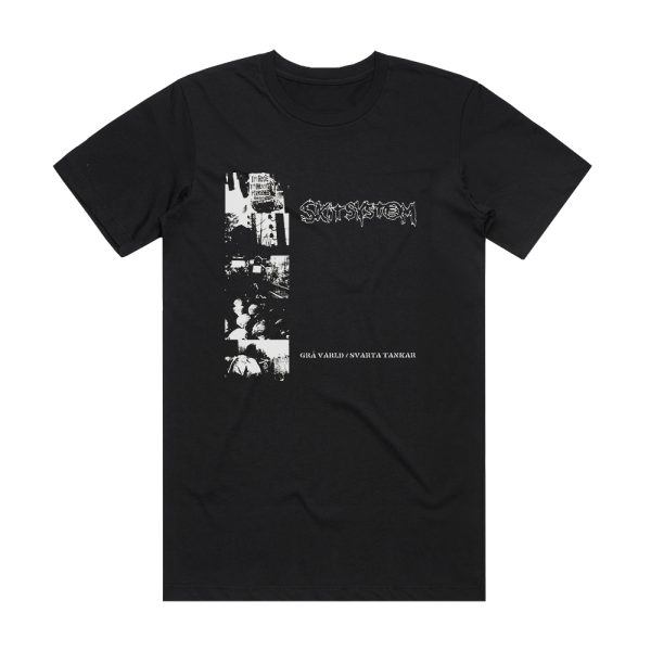 Skitsystem Gr Vrld Svarta Tankar Album Cover T-Shirt Black