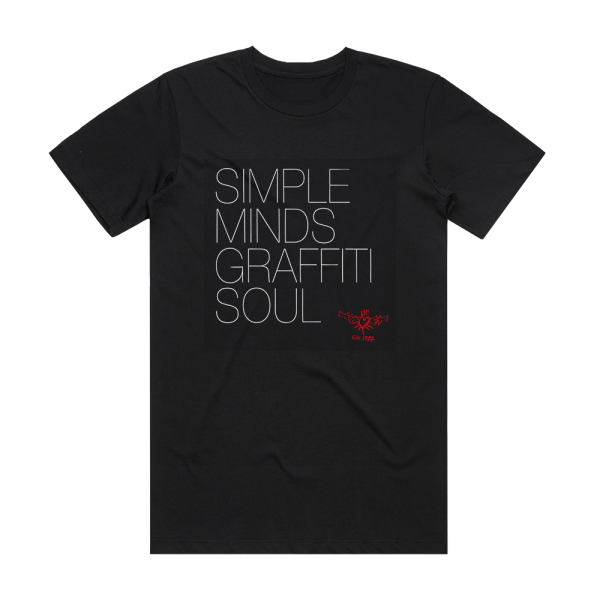 Simple Minds Graffiti Soul Album Cover T-Shirt Black