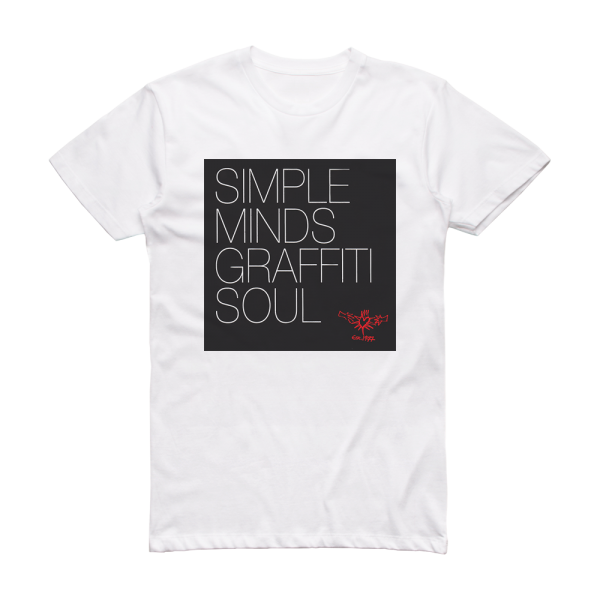 Simple Minds Graffiti Soul Album Cover T-Shirt White