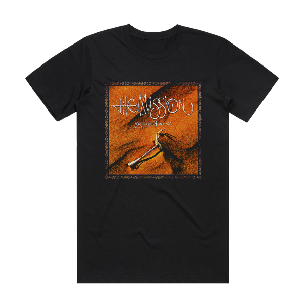 The Mission Grains Of Sand Album Cover T-Shirt Black