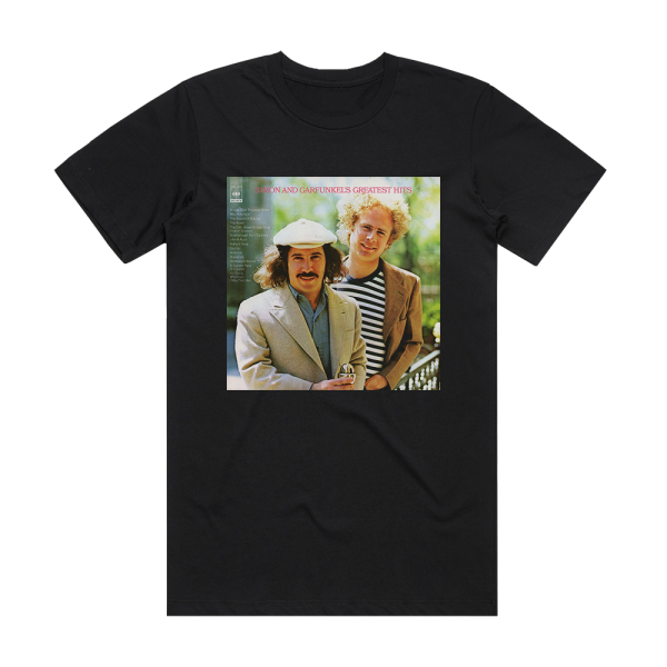 Simon and Garfunkel Greatest Hits 2 Album Cover T-Shirt Black