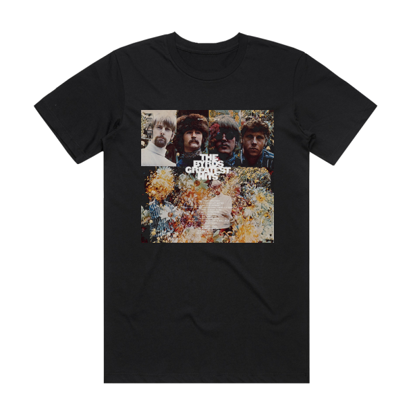 THE Byrds Greatest Hits Album Cover T-Shirt Black